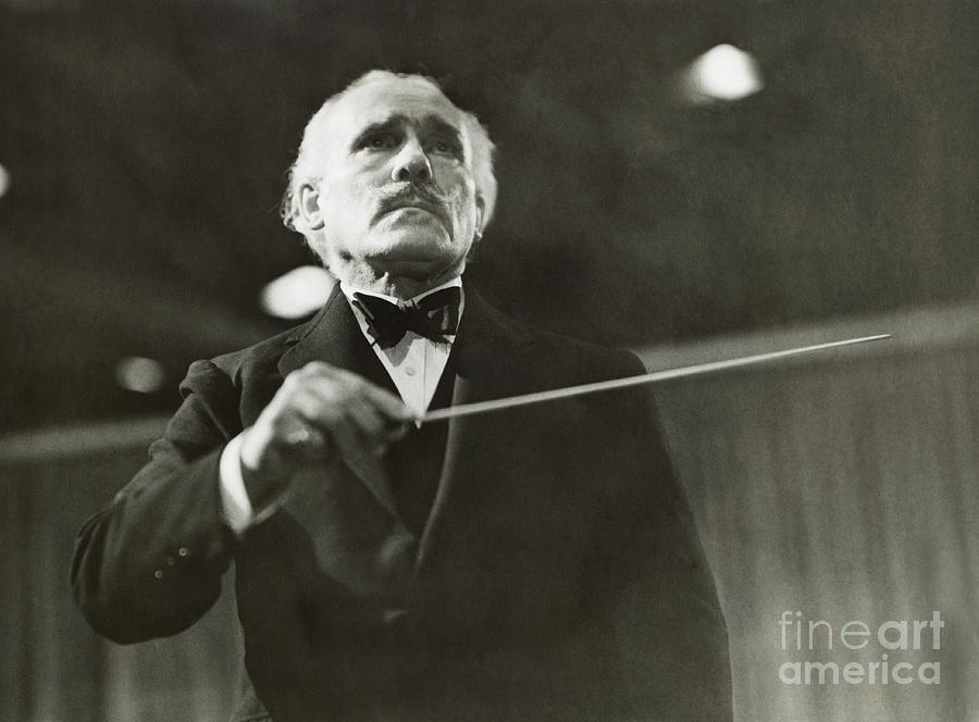 Conductor Arturo Toscanini Directing Photograph by Bettmann