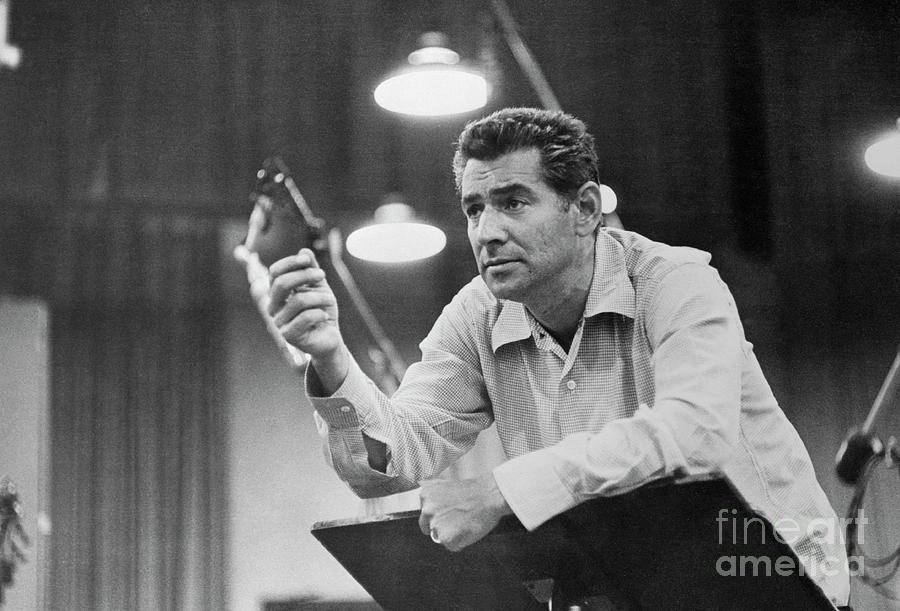 Conductor Leonard Bernstein Photograph by Bettmann