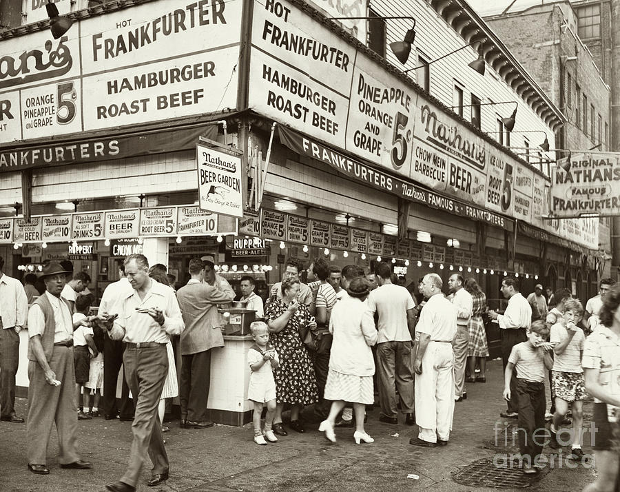 Coney Island, 1947 Photograph by Al Aumuller