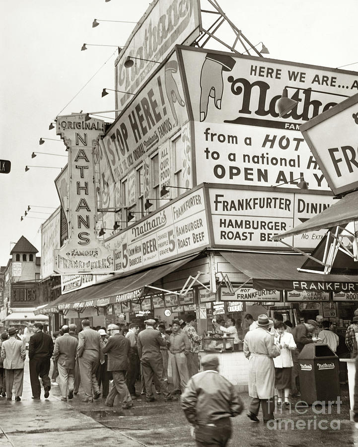 Coney Island, 1954 Photograph by Al Ravenna