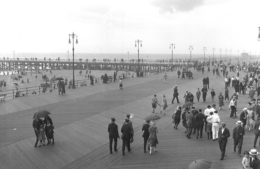 Coney Island Boardwalk Photograph by New York Daily News Archive