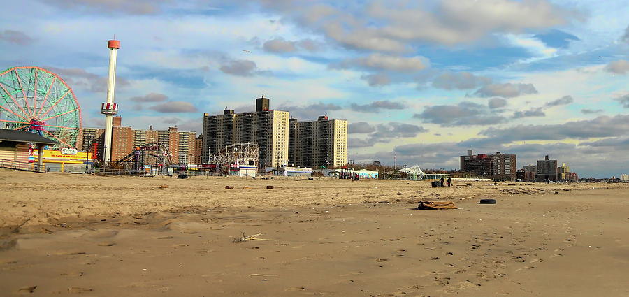 Coney Island Brighton Beach Ny 3 Days After Hurricane Sandy Photograph By Chuck Kuhn