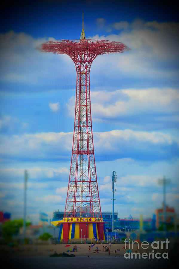  Parachute Tower Jump Coney Island Photograph by Debra Banks