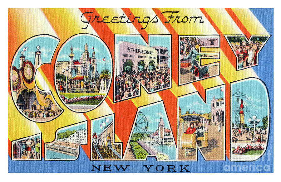Coney Island Greetings - Version 1 Photograph by Mark Miller