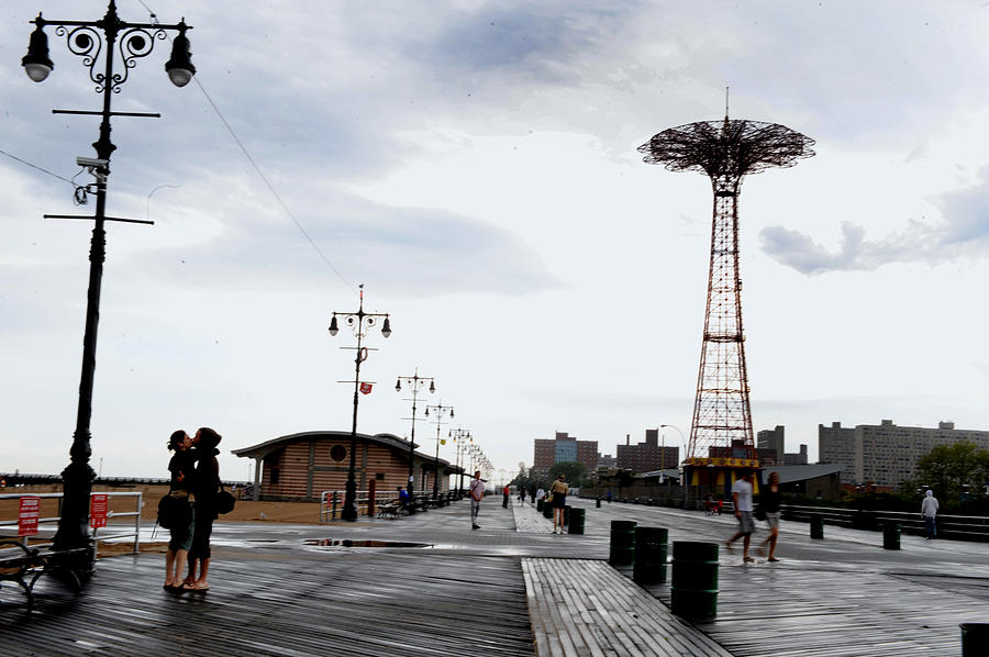 Coney Island The Boardwalk Was Fairly Photograph by New York Daily News Archive