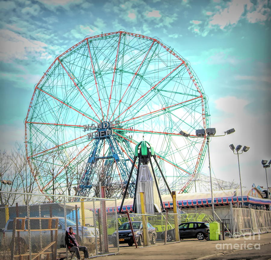 Coney Island Wonder Wheel NY Photograph by Chuck Kuhn