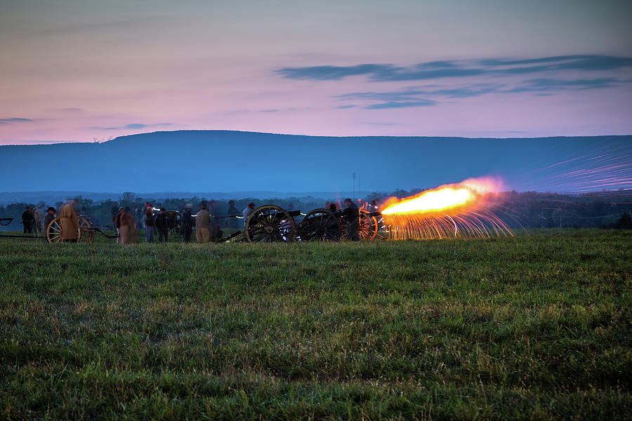 Confederate Artillery Fire Photograph by Tom Weisbrook