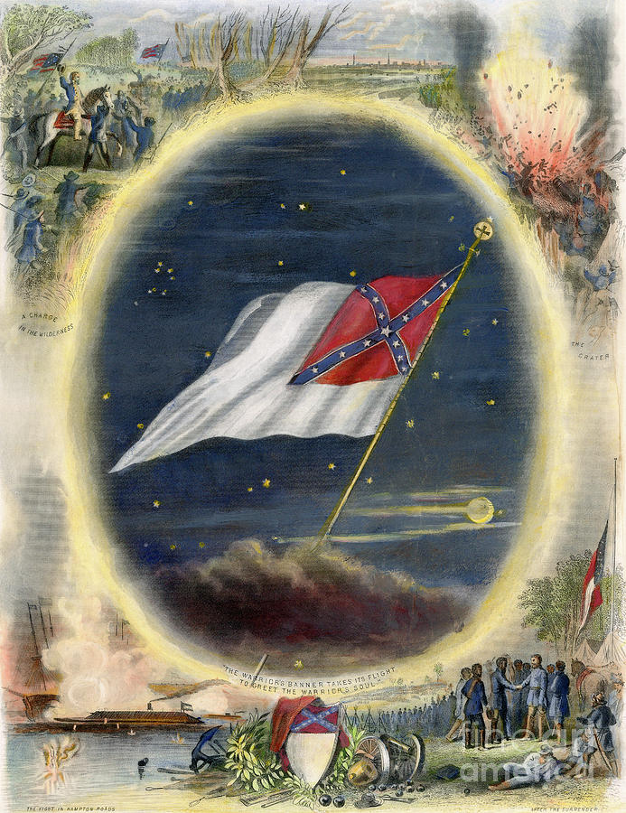 Confederate Flag, 1867 Photograph by John McRae