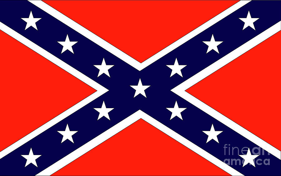 Confederate Flag Digital Art by Bigalbaloo Stock