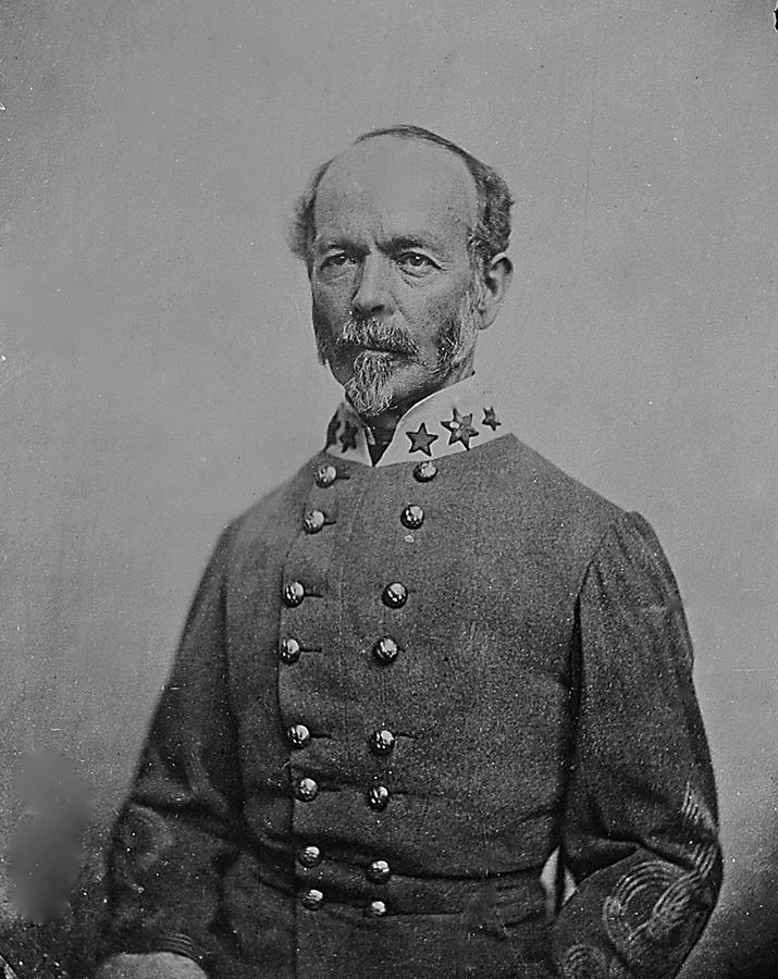Confederate General Joseph E. Johnston Painting by Matthew Brady
