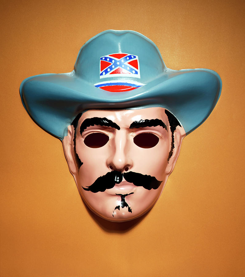 Halloween Drawing - Confederate Soldier Mask by CSA Images
