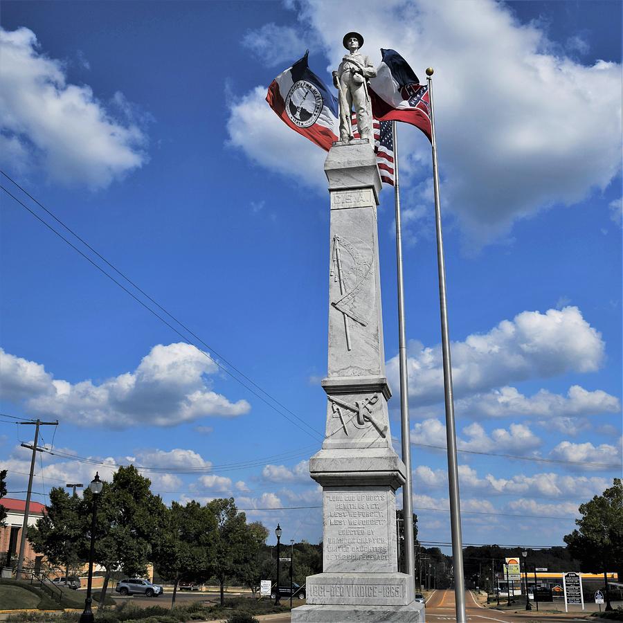 Confederate Statue on the Square in Brandon Mississippi Photograph by