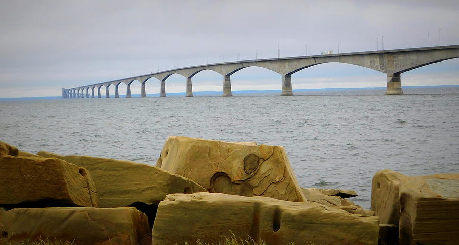 Transportation Photograph - Confederation Bridge  by Karen Cook