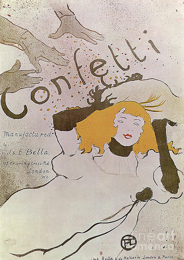 Confetti, 1893. Artist Henri De Drawing by Heritage Images