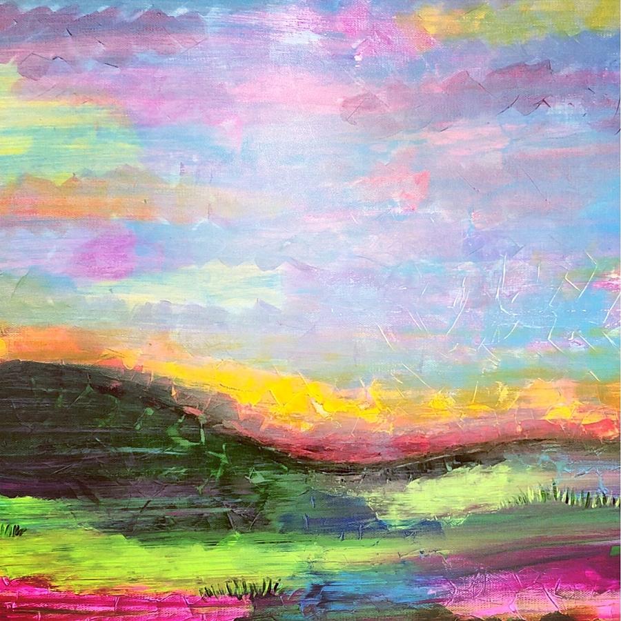 Confetti Skies Painting by Monica Martin