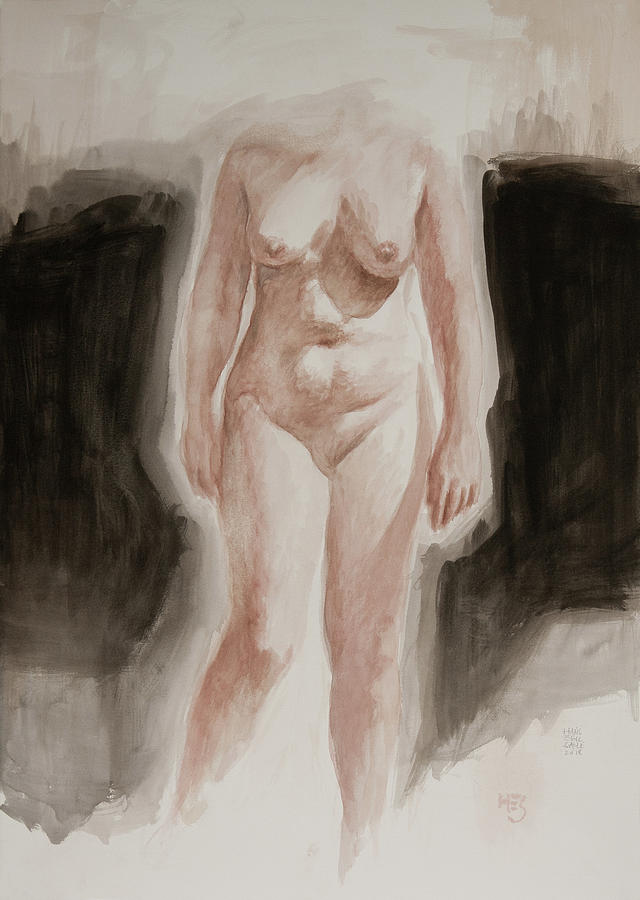 Body Confidence Painting - Confidence by Hans Egil Saele