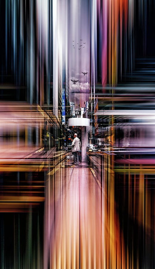 Abstract Digital Art - The Elevator of Possibility by Tim Palmer