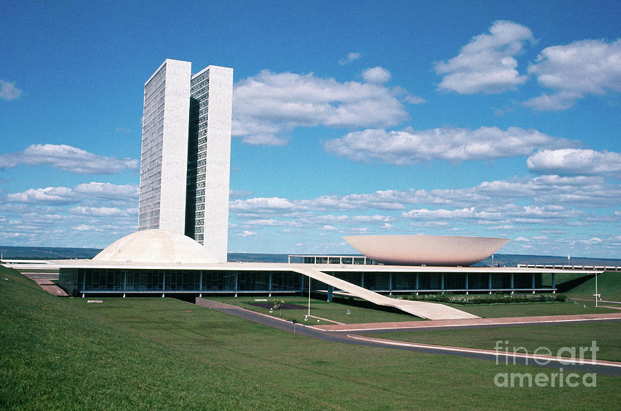 Congress Building In Brasilia Photograph by Bettmann