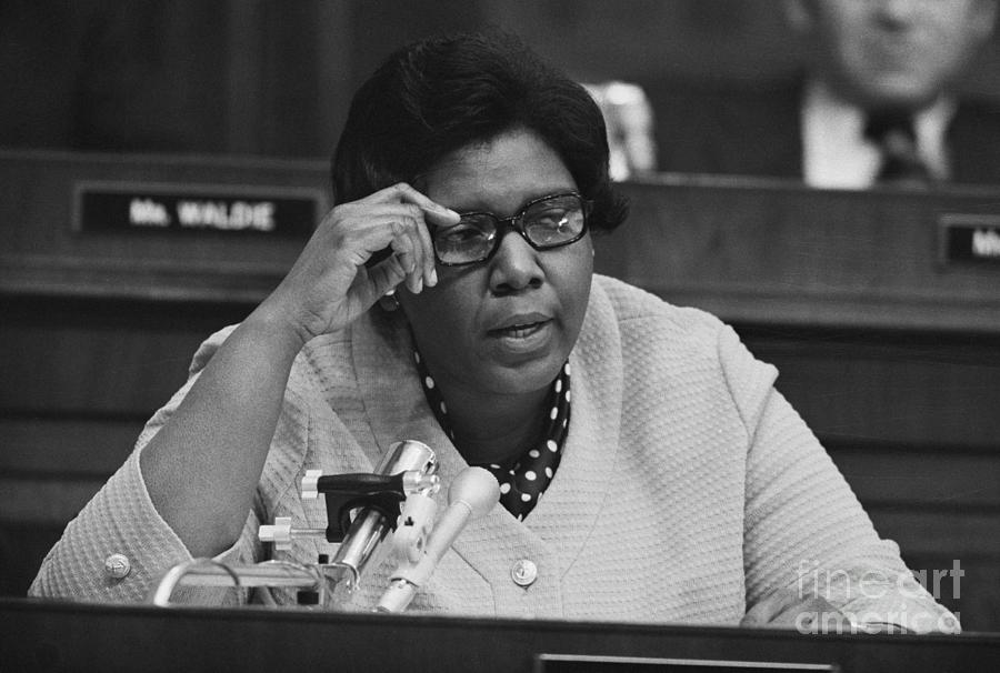 Congresswoman Barbara Jordan At Nixon By Bettmann