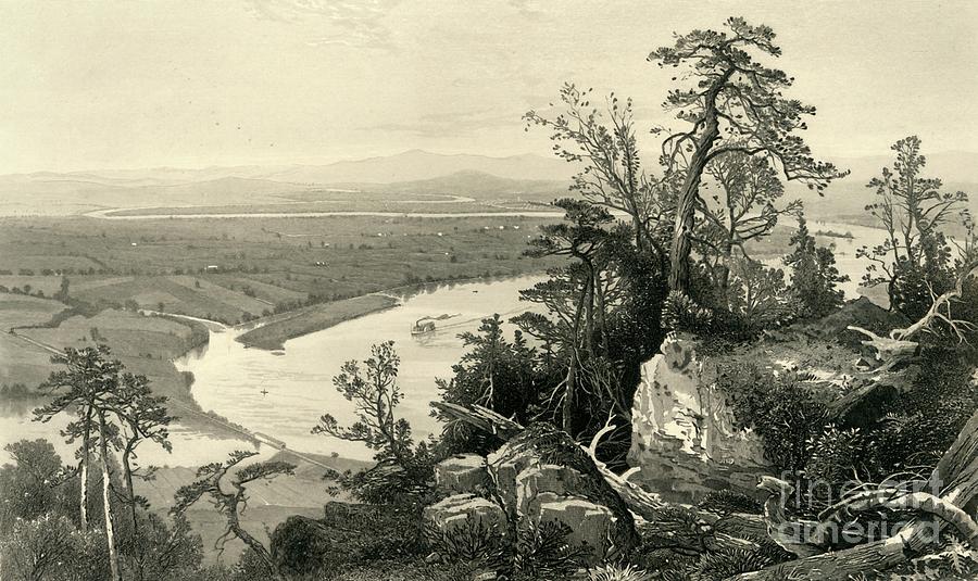Connecticut Valley From Mount Tom Drawing by Print Collector