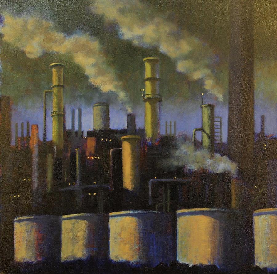 Conoco at Sunrise Painting by Christopher Brennan