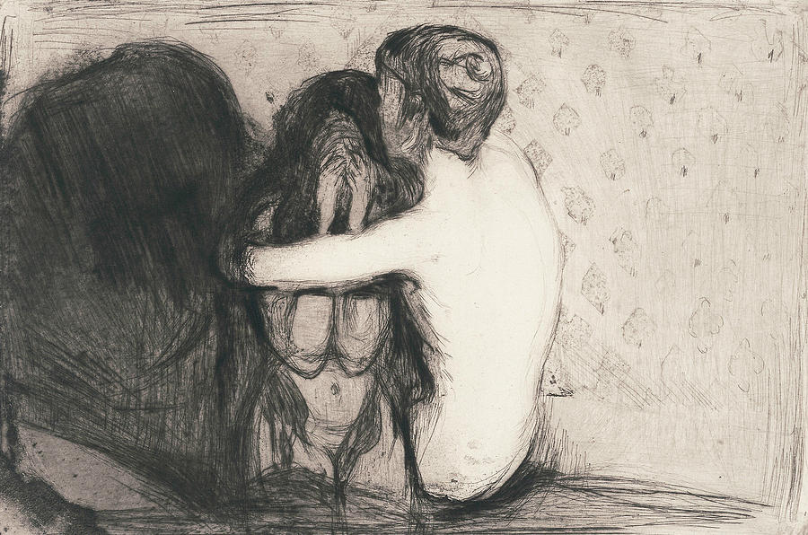Edvard Munch Relief - Consolation by Edvard Munch