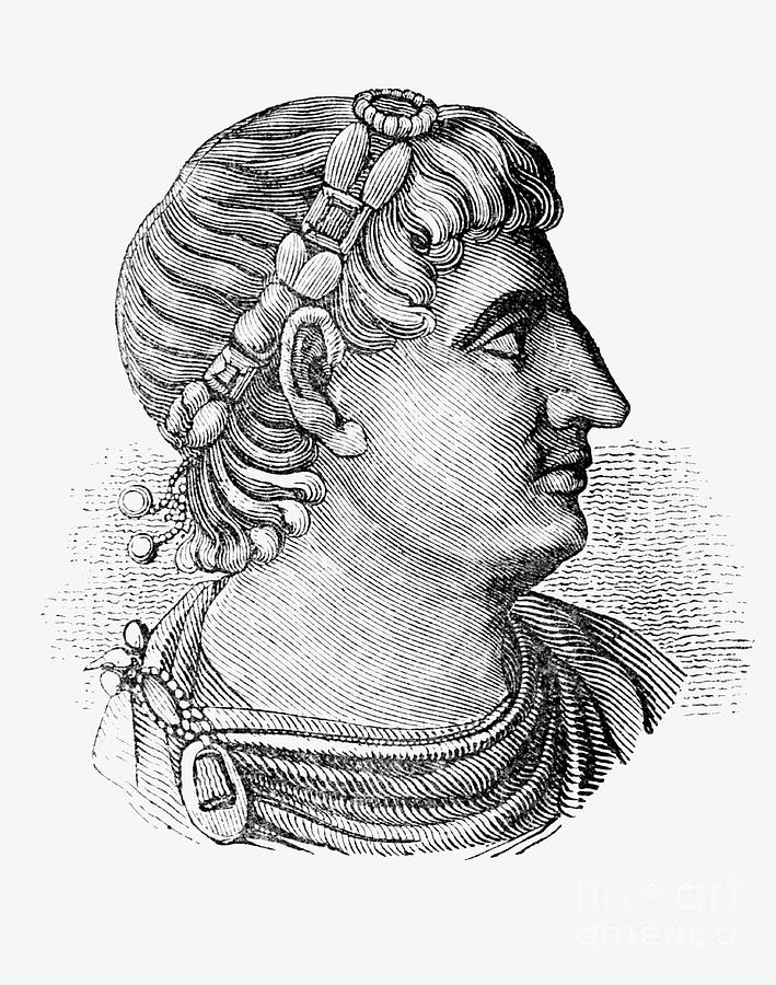 Constantine the Great Roman Emperor Drawing by English School - Pixels