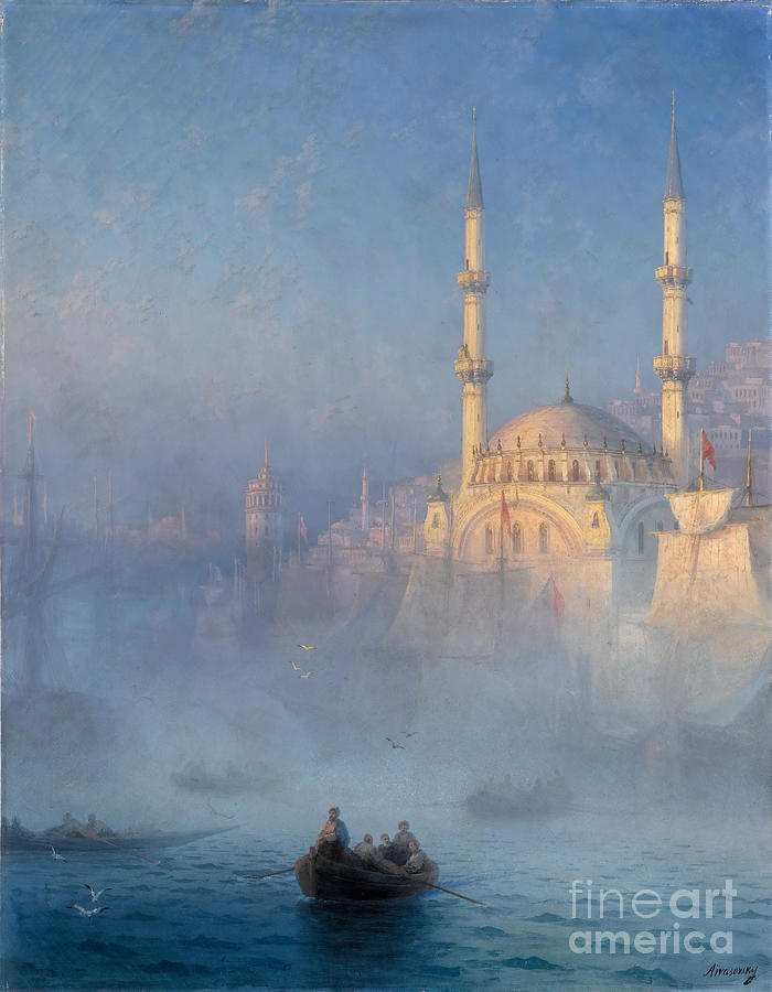 Constantinople. The Nusretiye Mosque Drawing by Heritage Images