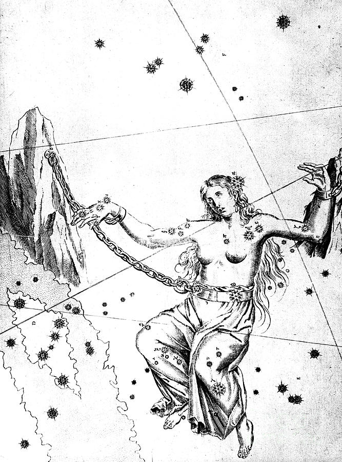 Constellation Of Andromeda, 1723 Drawing by Print Collector
