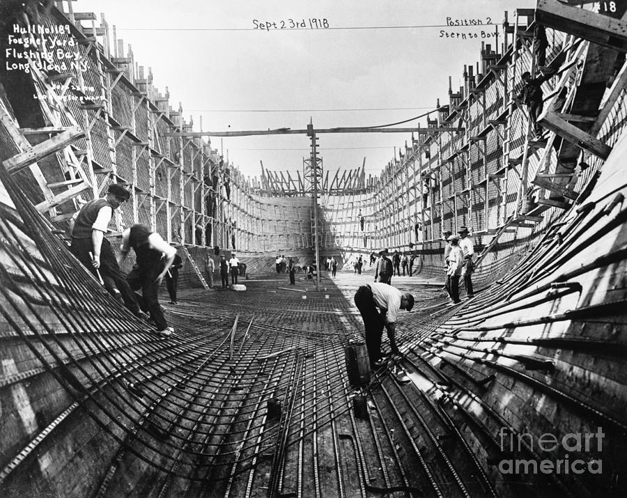 Construction Of A Ships Hull Photograph by Bettmann