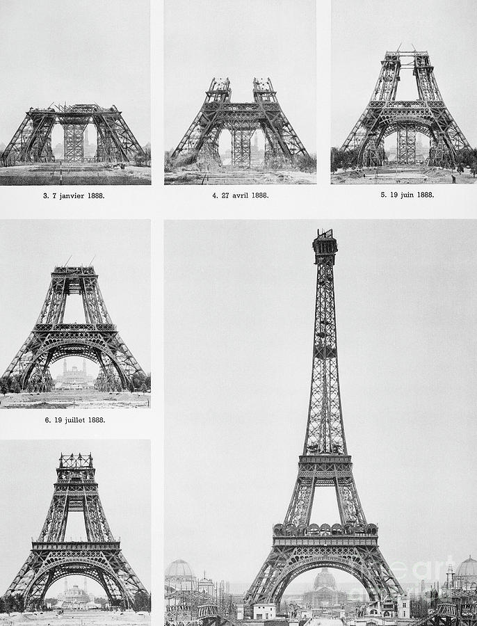 Construction Of Eiffel Tower Photograph by Bettmann