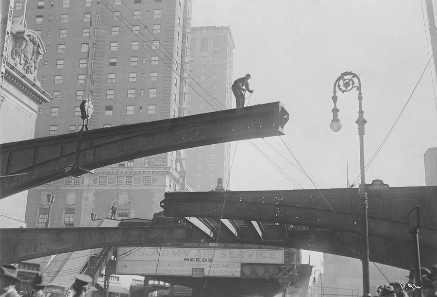 Construction Work In Nyc Photograph by Edwin Levick