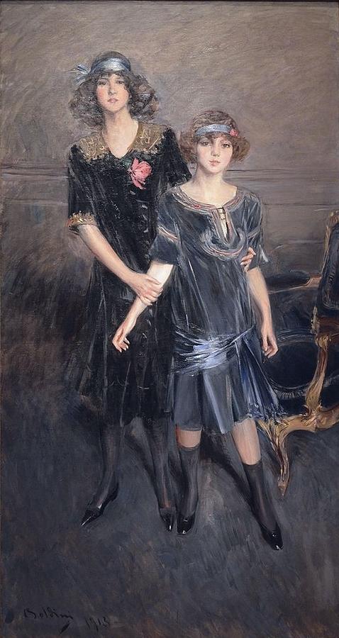 Consuelo and Muriel Vanderbilt Painting by Giovanni Boldini - Fine Art ...