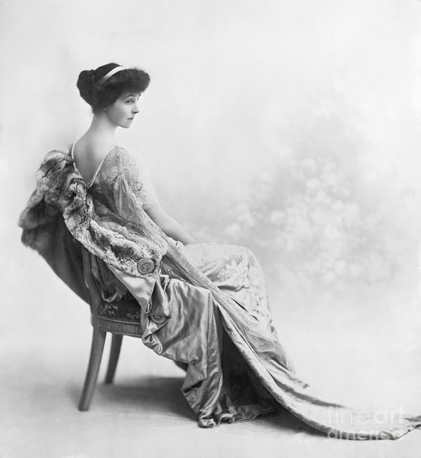 Consuelo Vanderbilt Sitting In Chair Photograph by Bettmann