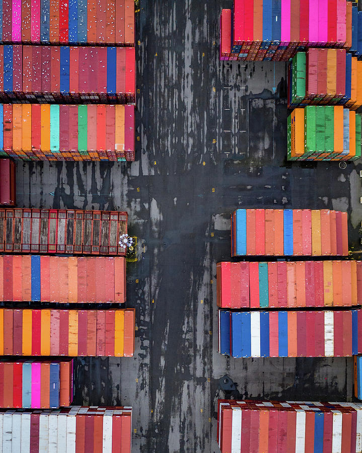 Tacoma Photograph - Container Colors by Clinton Ward
