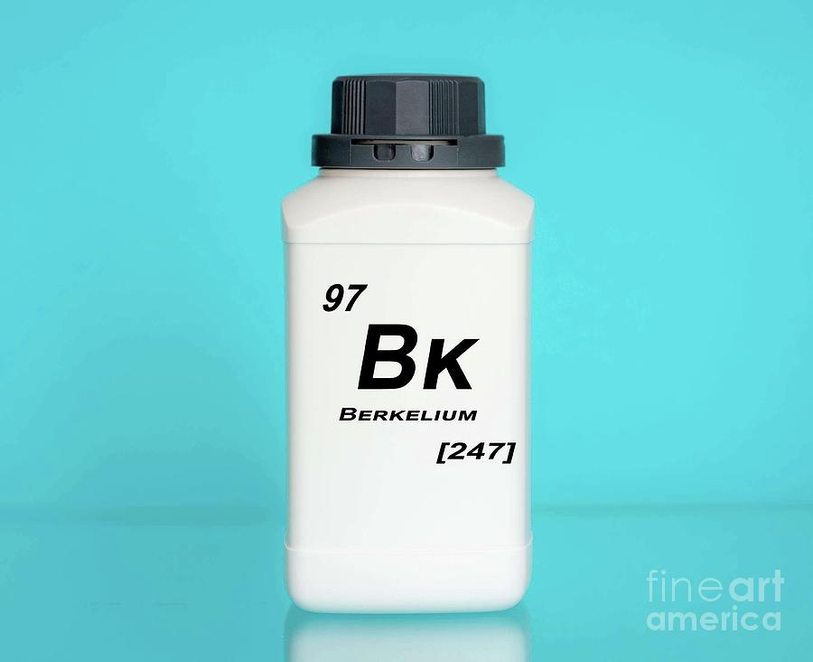 Container Of The Chemical Element Berkelium Photograph by Wladimir Bulgar/science Photo Library