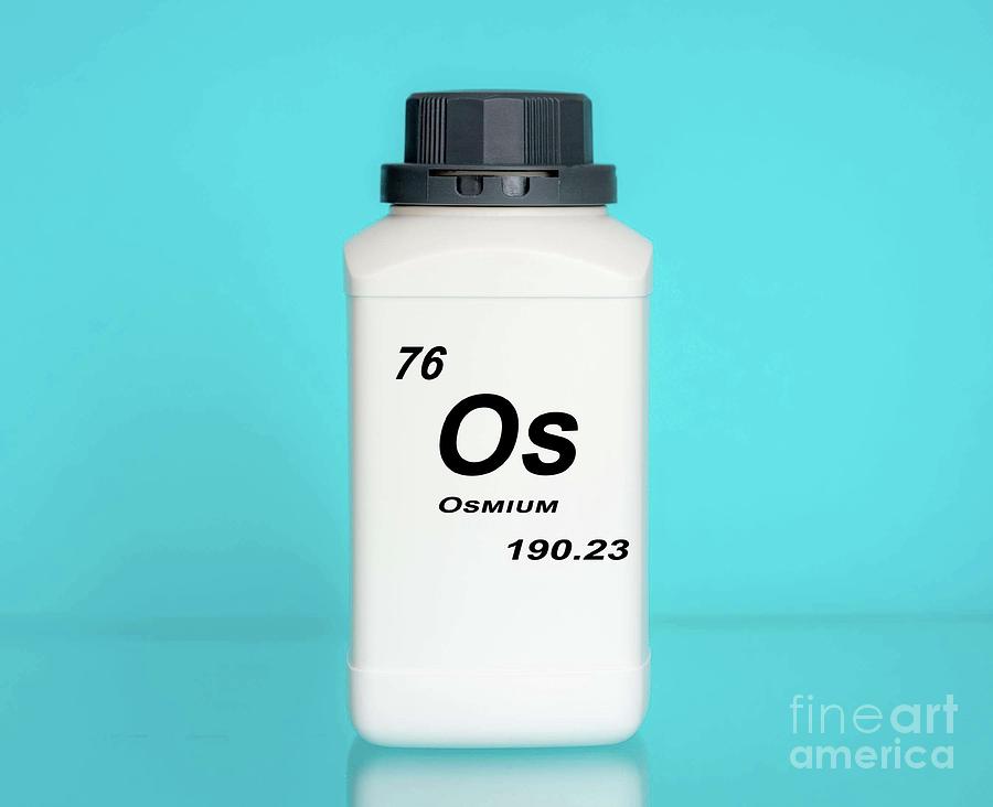 Container Of The Chemical Element Osmium Photograph by Wladimir Bulgar/science Photo Library