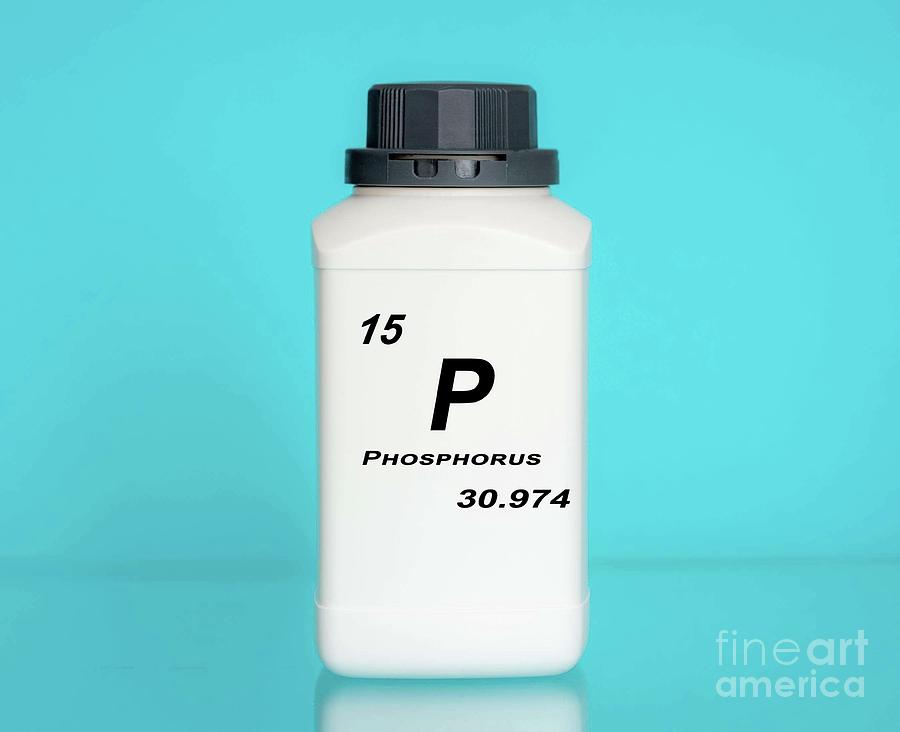 Container Of The Chemical Element Phosphorus Photograph by Wladimir Bulgar/science Photo Library