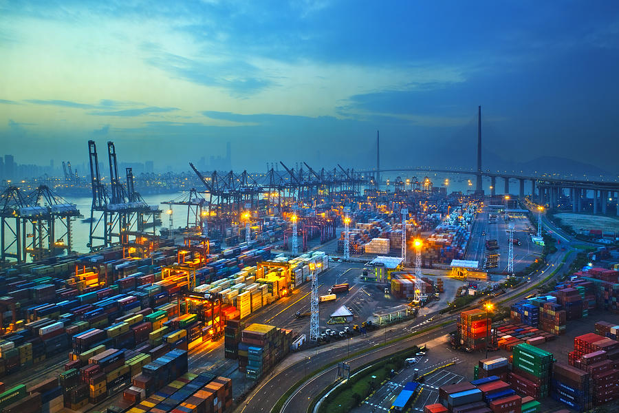 Container Terminals Photograph by Shenji Li