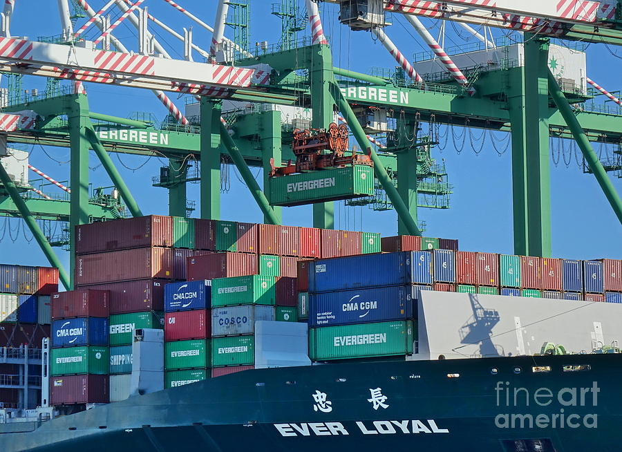 Containers Are Loaded Onto Ships in Kaohsiung Harbor by Yali Shi Containers Are Loaded Onto Ships in Kaohsiung Harbor by Yali Shi