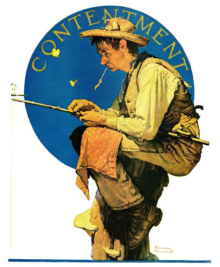 contentment Painting by Norman Rockwell
