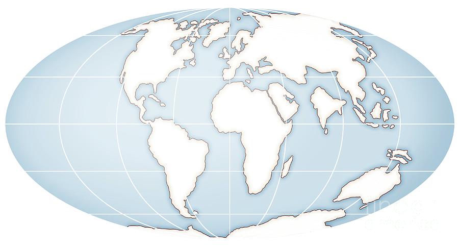 Continents During The Tertiary Photograph by Mikkel Juul Jensen / Science Photo Library