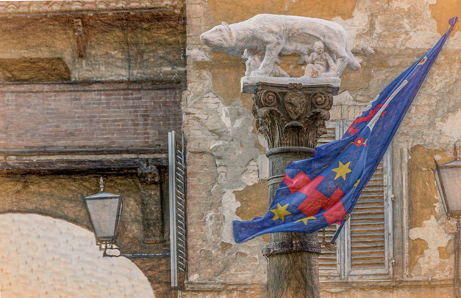 Contrada Pride in Sienna Photograph by Marcy Wielfaert
