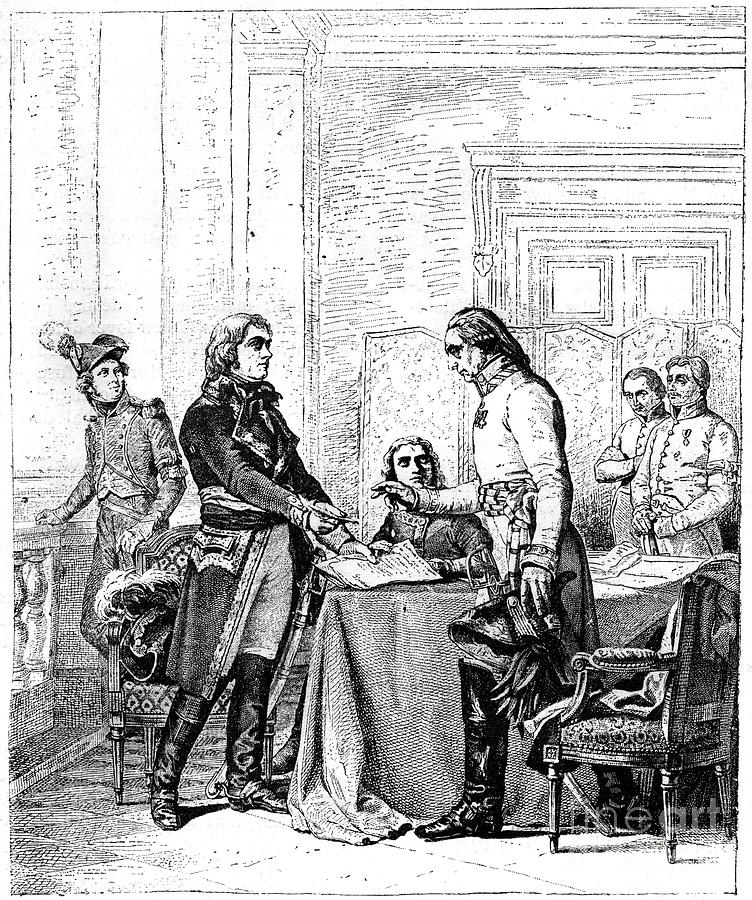 Convention After The Battle Of Marengo Drawing by Print Collector