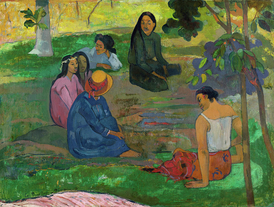 Conversation, 1891 Painting by Paul Gauguin - Fine Art America