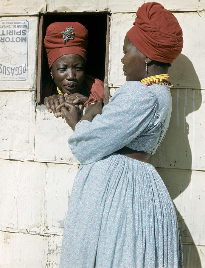 Conversation Through A Window Photograph by Margaret Bourke-White