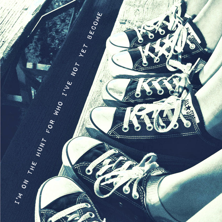 CONVERSE BLUES quote Photograph by Jamart Photography