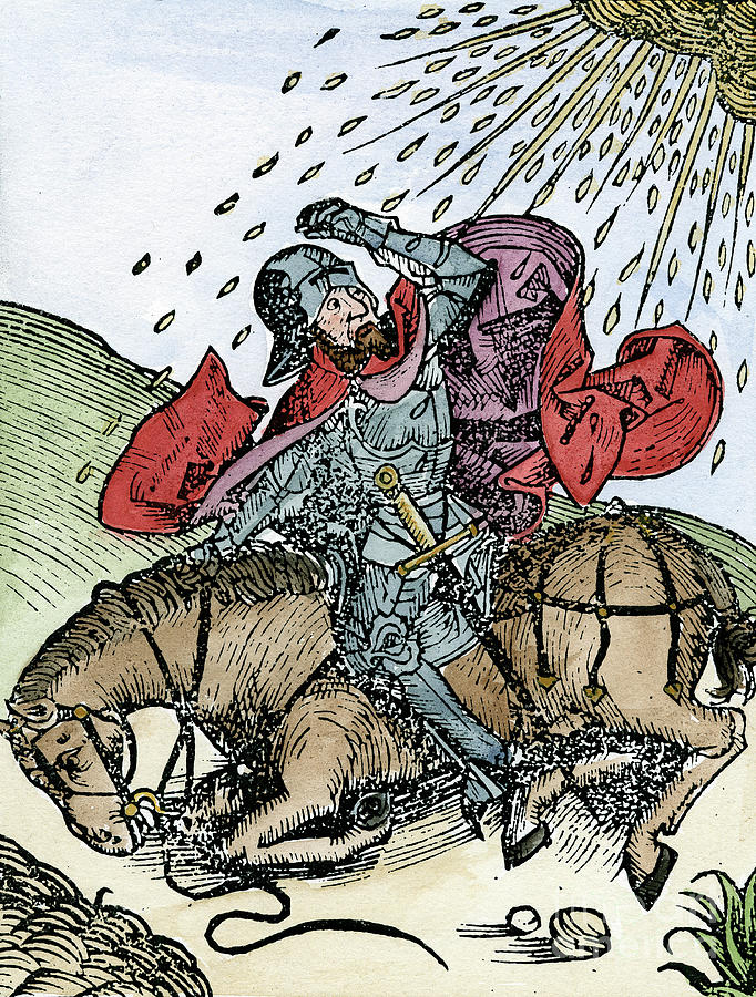 Conversion Of St Paul On The Road Drawing by Print Collector