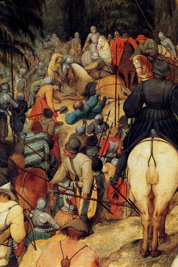Conversion of St.Paul - Detail - Painting by Pieter Bruegel the Elder