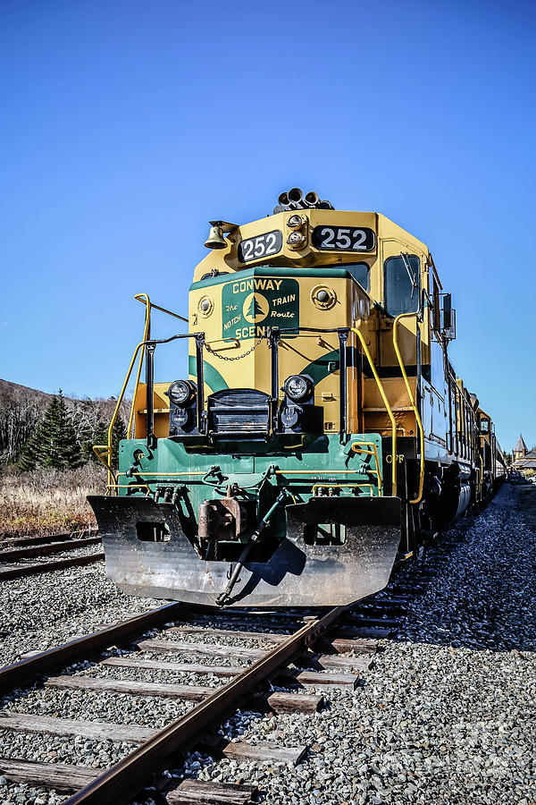 Train Photograph - Conway Scenic Notch Train Locomotive by Edward Fielding